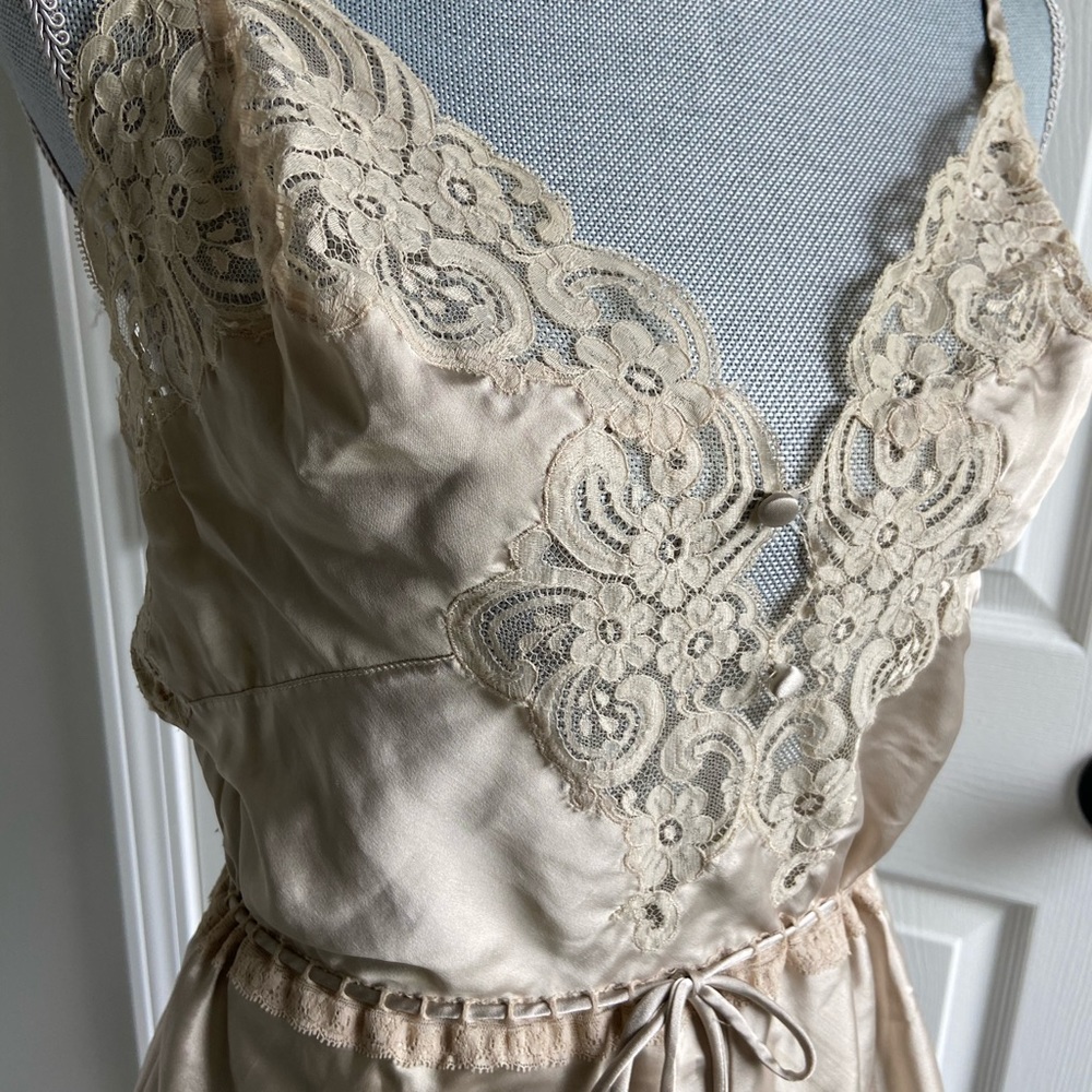 SOLD VINTAGE DIOR Lingerie Romper lace Slip - Picture 2 of 10
